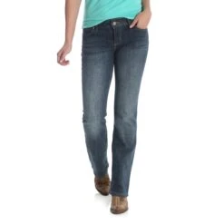 Women's Wrangler Mid Rise Boot Cut Jean #09MWZAH -Outlet Cowgirl Closet Store 09MWZAH 1 prd