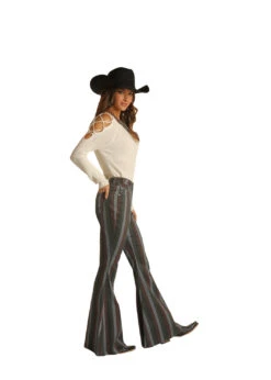 Women's Rock & Roll Cowgirl Bell Bottom Jean #WHB1671 -Outlet Cowgirl Closet Store 0c563ad56f900971caaa6d6efc1a79f1