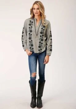 Women's Stetson Blouse #03-050-0565-1038 -Outlet Cowgirl Closet Store 0fe0c2038a147ca8a0ade6bf97105c3b