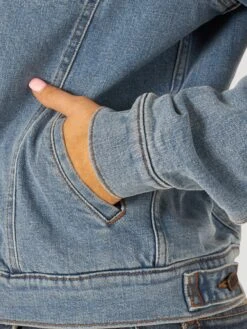 Women's Wrangler Sherpa Lined Denim Jacket #112317280 -Outlet Cowgirl Closet Store 14cd41e1abe0362968ffc52b0c75ad54