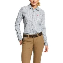Women's Ariat FR Quartz Button Down Work Shirt #10030338-C