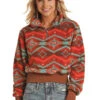 Women's Rock & Roll Cowgirl Sherpa Pullover #RRWT91R04I
