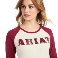 Women's Ariat REAL Logo Baseball T-Shirt #10042297 -Outlet Cowgirl Closet Store 247ba5b335141dbcf5a3d21219c02abe
