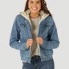 Women's Wrangler Sherpa Lined Denim Jacket #112317280