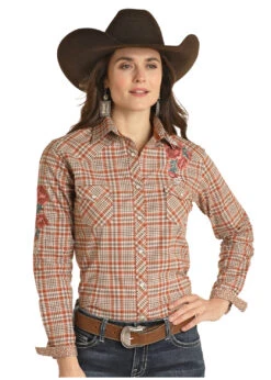 Women's Rough Stock Snap Front Shirt #RSWSOSRYTJ
