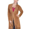 Women's Scully Suede Fringe Maxi Coat #L19-81