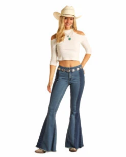 Women's Rock & Roll Cowgirl Bargain Bell Jean #RRWD7PRZU9 -Outlet Cowgirl Closet Store 4965147eeade6bc58a36e097d56e05a7