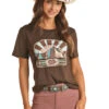 Women's Rock & Roll Cowgirl T-Shirt #RRWT21R04Y