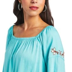 Women's Ariat Chica Del Valle Top #10040526 -Outlet Cowgirl Closet Store 52d6b7e8c199e30a76f272f5e779af8e