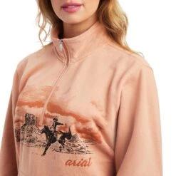 Women's Ariat REAL Scenic 1/2 Zip Sweatshirt #10041812 -Outlet Cowgirl Closet Store 6202bb08860edc7a520e8cf0b894c69c