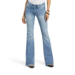 Women's Ariat R.E.A.L. Perfect Rise Regina Flare Jean #10040503 -Outlet Cowgirl Closet Store 638fa9b4279741f7ccd0420c751c3950