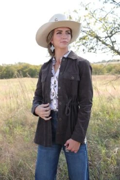 Cinch Women's Cruel Girl Aztec Corduroy Shirt Jacket #CWJ7420001 -Outlet Cowgirl Closet Store 661251c8fecb820f535976ecb464acdf