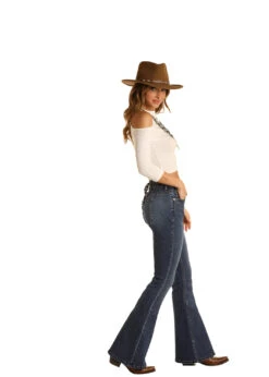 Women's Rock & Roll Cowgirl High Rise Flare Jean #WHN8190
