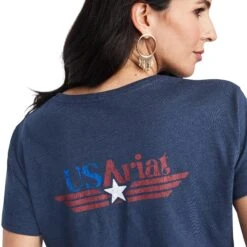 Women's Ariat Americana Retro T-Shirt #10042732 -Outlet Cowgirl Closet Store 68baf67a8a803a220273c1a3a9b5be6d