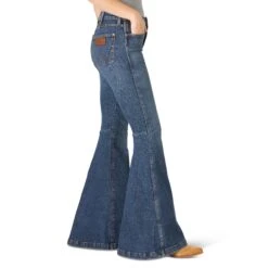 Women's Wrangler Retro High Rise Trumpet Flare Jean #11MPFKP -Outlet Cowgirl Closet Store 73bca11927fa5fb4ba4058ae4dae0e56