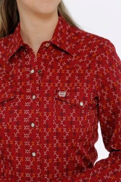 Women's Cinch Snap Front Shirt #MSW9201036RD -Outlet Cowgirl Closet Store 73be12cb5fd66c469fa8951b55ef3407