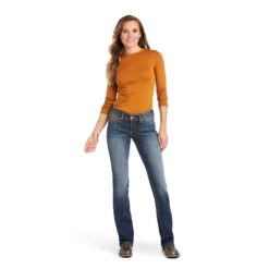 Women's Ariat Luciana Straight Jean #10037954 -Outlet Cowgirl Closet Store 75636c98c2ef542e6129dd78a08fa6e6