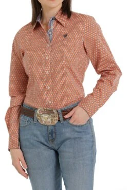 Women's Cinch Orange Button Down Shirt #MSW9165028ORG -Outlet Cowgirl Closet Store 761a11f19dd255fa060ae3b8c849845d
