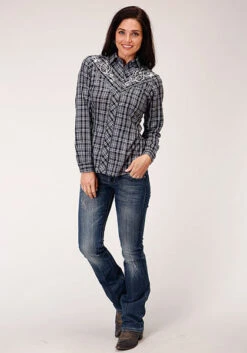 Women's Roper Snap Front Shirt #01-050-0024-4023 -Outlet Cowgirl Closet Store 7f055551686d8a59fcfcb9552e1a2c99