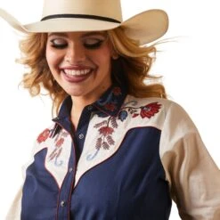 Women's Ariat Loretta Snap Front Shirt #10043688 -Outlet Cowgirl Closet Store 8642de49f44d8c3b293831e4688a1717