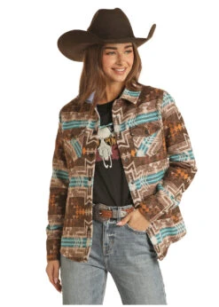 Women's Rock & Roll Cowgirl Shirt Jacket #RRWO92RZX5 -Outlet Cowgirl Closet Store 8c2b603740e4b3973defd3027da47b25
