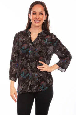 Women's Honey Creek By Scully Blouse #HC803