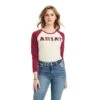 Women's Ariat REAL Logo Baseball T-Shirt #10042297