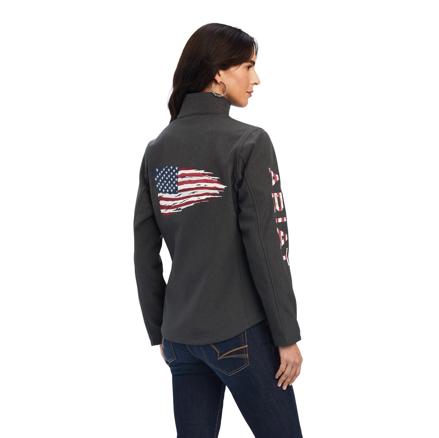 Women's Ariat Team Patriot Softshell Jacket #10041438X 1 Women's Ariat Team Patriot Softshell Jacket #10041438X