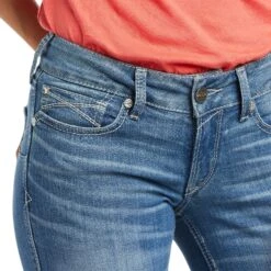 Women's Ariat R.E.A.L. Mid Rise Allessandra Bootcut Jean #10040796 -Outlet Cowgirl Closet Store 9716dd01b8db4ac7811f9da227c9efe4