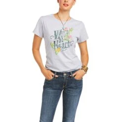 Women's Ariat T-Shirt #10036639 -Outlet Cowgirl Closet Store S21 WMS WEST 10036639 front