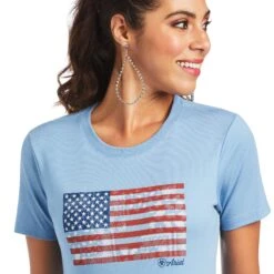 Women's Ariat Paisley Flag T-Shirt #10040962
