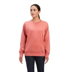 Women's Ariat Rebar Workman Washed Fleece Sweatshirt #10041441