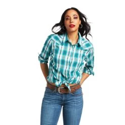 Women's Ariat REAL Billie Jean Button Down Shirt #10039890 -Outlet Cowgirl Closet Store a86b10cf81a04c3dd48938fe7236f2fa