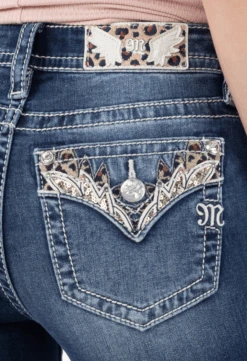 Women's Miss Me Leo Stunner Bootcut Jean #M3791B -Outlet Cowgirl Closet Store b199d5675d078031a37128e3be589bc7