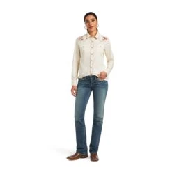 Women's Ariat R.E.A.L. Georgia Snap Front Shirt #10040708 -Outlet Cowgirl Closet Store bd6d8f3146ce10944df8c00096352dc6
