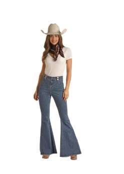 Women's Rock & Roll Cowgirl Bargain Bell Bottom Jean #RRWD7PRZRA -Outlet Cowgirl Closet Store c06a0a833ca56d77b8d1c0de74bbf898