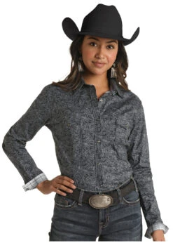 Women's Rough Stock Snap Front Shirt #RSWSOSRYTB