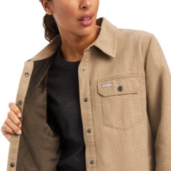 Women's Ariat Rebar Classic Canvas Shirt Jacket #10042088 -Outlet Cowgirl Closet Store c5016373b0cb54637a38fff33308ef1b