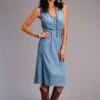 Women's Stetson Light Blue Denim Sleeveless Dress #11-057-0565-0323BU