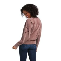 Women's Ariat American Stories Crew Sweater #10039816 -Outlet Cowgirl Closet Store de5d5d54695ede9f79e70882519f0f9f