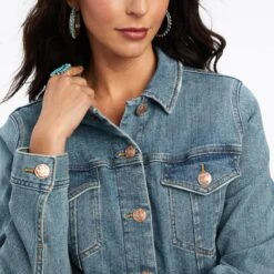 Women's Ariat Denim Jacket #10041103 -Outlet Cowgirl Closet Store f5381ed76424b748a5b2239dcf9dc1fb