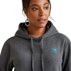 Women's Ariat Logo Hoodie #10040811 -Outlet Cowgirl Closet Store f71be2bbb1092dc3766ac982abe6c542