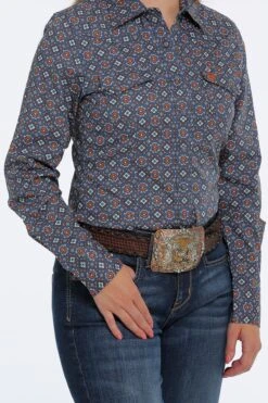 Women's Cinch Snap Front Shirt #MSW9201035BLU -Outlet Cowgirl Closet Store fc4f6cc8c4362caeb0879c0c208f9d65
